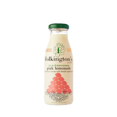 Folkington’s pink lemonade juice drink