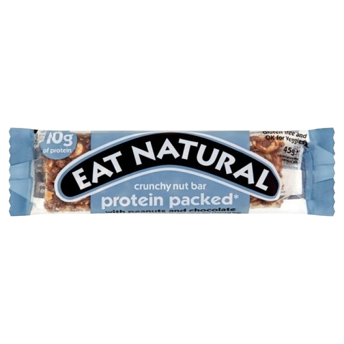 Eat natural crunchy nut peanut and chocolate bar