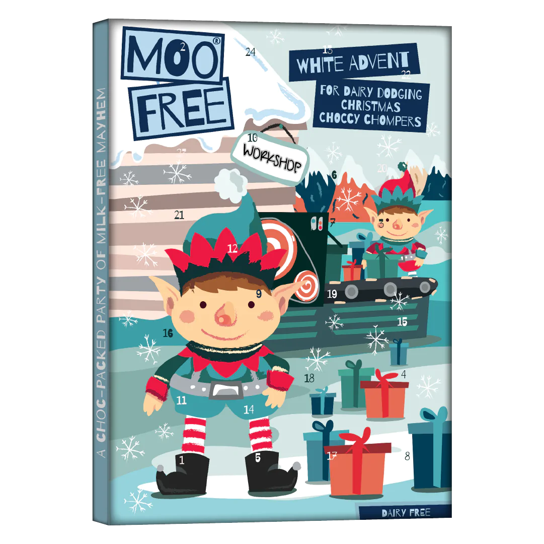 Moo free white chocolate advent calendar 